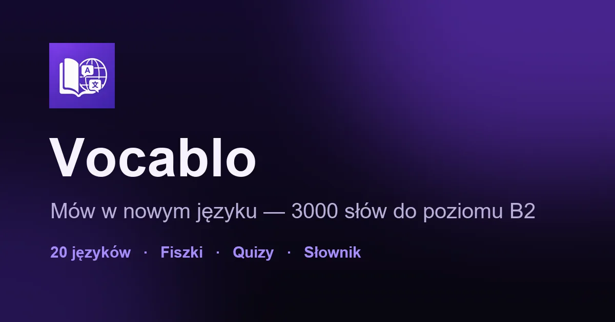 Landing page built for the Vocablo language-learning app